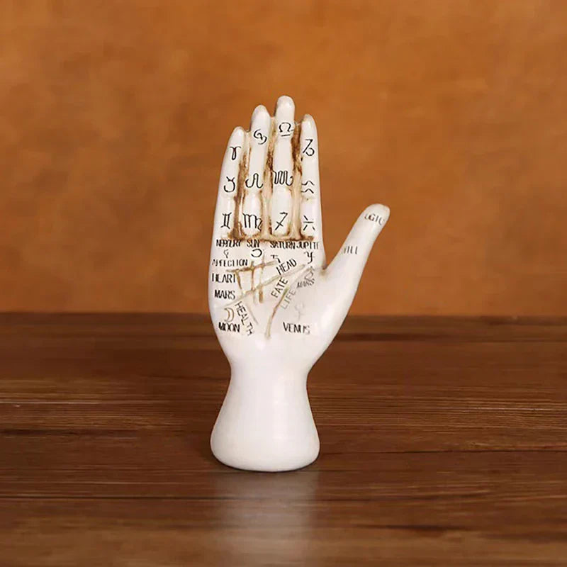 Zodiac Symboler Mystic Palmistry Hand Skulptur | Veska